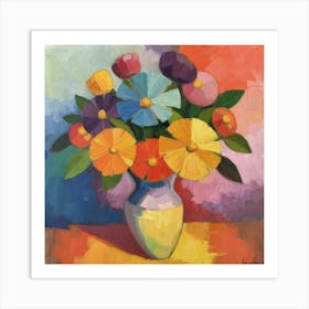 Vibrant Oil Painting 11 Art Print