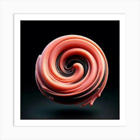 Swirling Donut Art Print