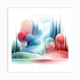 Abstract Landscape 5 Art Print