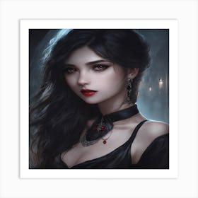 Gothic Girl Art Print