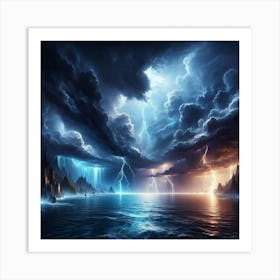 Lightning Storm Art Print