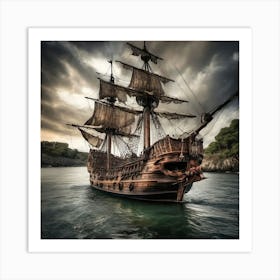 Pirate Ship 1 Art Print