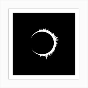 Solar lunar eclipse Art Print