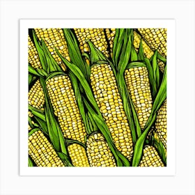 Sweetcorn As A Logo (82) Art Print