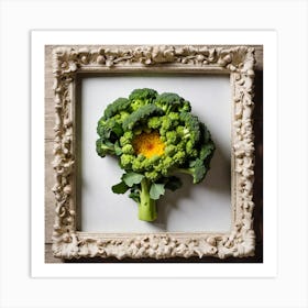 Framed Broccoli 9 Art Print