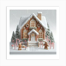 Gingerbread House 3 Art Print
