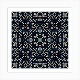 Abstract geometric symmetric mosaic pattern 5 Art Print