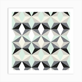 Modern Retro Pattern 24 Art Print