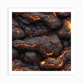 Lava texture 22 Art Print