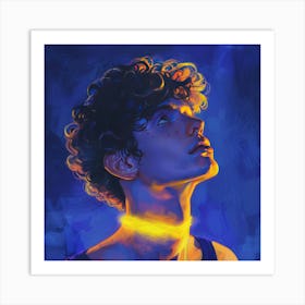 Boy With A Necklace Art Print