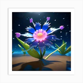 Flower In The Sky Art Print