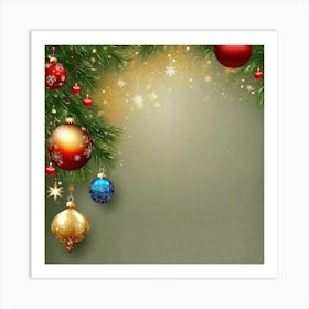 Christmas Background 31 Art Print