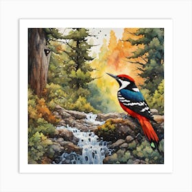 Woodpecker 3 Art Print