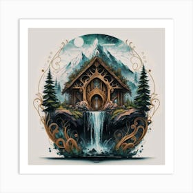 Elf House Art Print