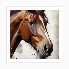 Horse Portrait Art Print