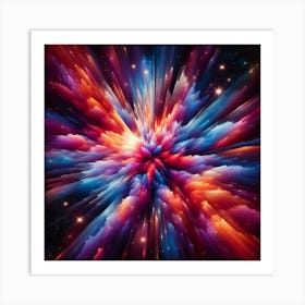 Cosmic Bloom Art Print