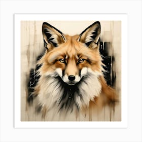 Fox illustration 1 Art Print