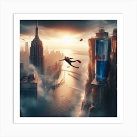 Red Bull Cliff Diving1 Art Print