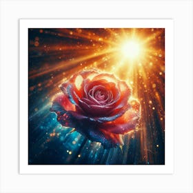 Rose In The Light Art Print