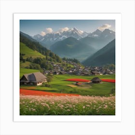 Alpine Village Art Print