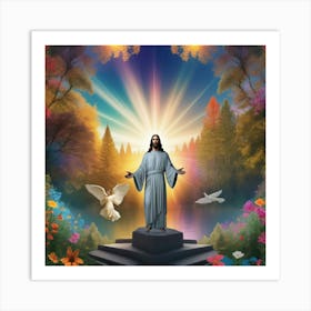 Jesus In The Garden Art Print