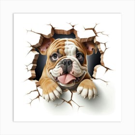 Bulldog Puppy Art Print