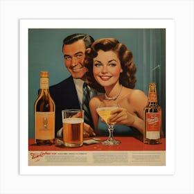 Default Vintage And Retro Alcohol Advertising Aesthetic 0 Art Print