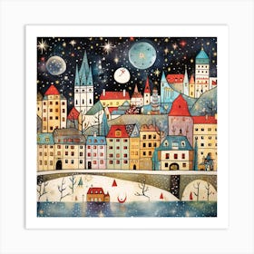 Christmas City 2 Art Print