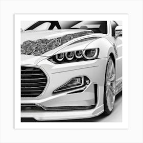 Hyundai Genesis Gt Art Print