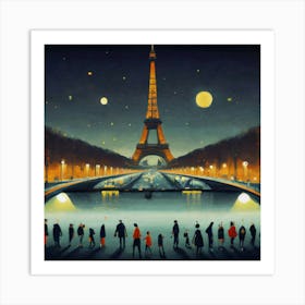 Paris At Night 5 Art Print