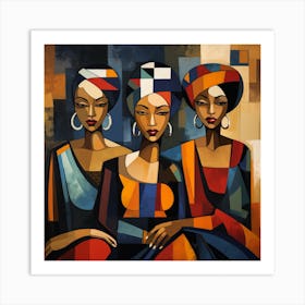 Three African Women 11 Art Print