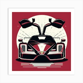 Enzo Ferrari Art Print