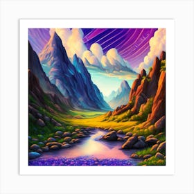 Landscape Painting 1 Art Print