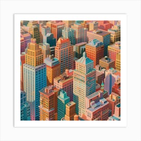 New York City Skyline 1 Art Print