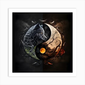 Yin Yang Art Print