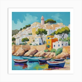 Ibiza Spain 6 Fauvist Painting Art Print 0 2 Art Print