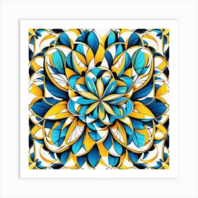 Abstract Floral Pattern Art Print