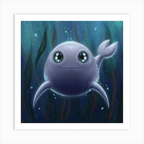 Cute Little Whale Art Print