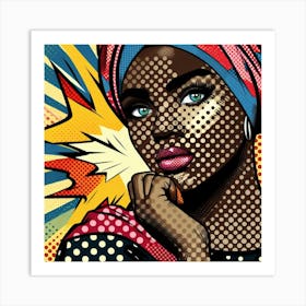 Habiba Pop African Woman  Art Print