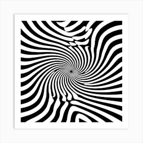 Black and White Abstract Art 194 Art Print