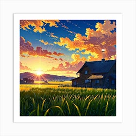 House In The Countryside Art Print