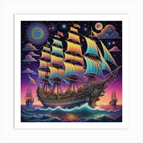 Ethereal Flotilla Art Print