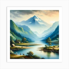 Asian Landscape 1 Art Print