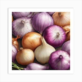 Onion Painting 1 Art Print