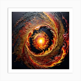 Fire Spiral 1 Art Print