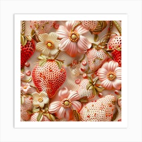 Strawberries6 Art Print