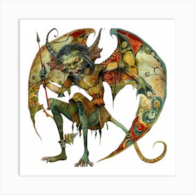 Devil in the Middle Ages - 2 Art Print