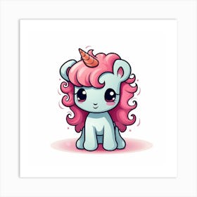 Cute Unicorn 345 Art Print