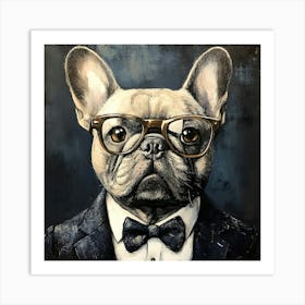 This Frenchie Is All Business 2 Art Print