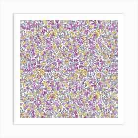 Lavender Loom London Fabrics Floral Pattern 6 Art Print